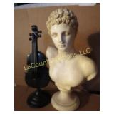 Ermes roman bust violin statue