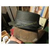 antique wood millinery hat mold stand block w hat