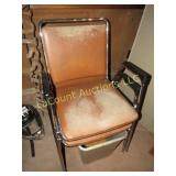 2 armed chairs vintage metal trash can