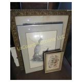 assorted framed prints birds