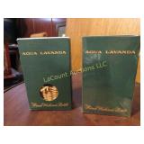 2 bottles Aqua Lavanda hand wickered bottles Spain