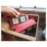vintage glass Carl Lange stereoscope slides