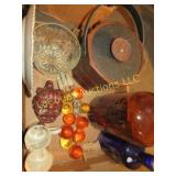 amber bottle acrylic grapes ice bucket
