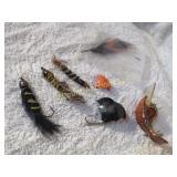 assorted fishing lures bats others
