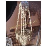 large sea shell hanging plant holder