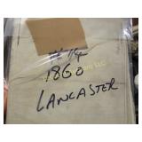 vintage 1800s deed type paper document