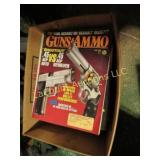 box of Guns & Ammp magazines