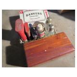Lane type wood box shakers tobacco tins