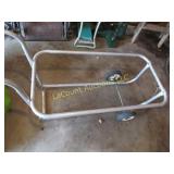metal garbage can cart wheels