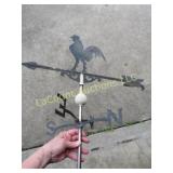 metal rooster weather vane