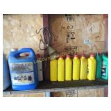 quarts oil anti freeze garage fluids