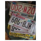 Wisconsin license plates pairs