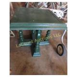 vintage green plastic mod table
