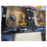 2 sets Green Bay Packer bobble heads sets Legends