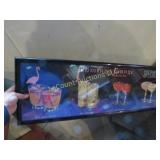 flamingo lounge drink wall decor sign