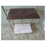 MCM wire & teak stand