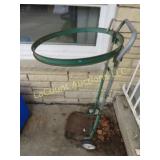 metal trash can bag holder