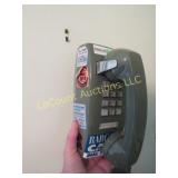 vintage green wall telephone push button
