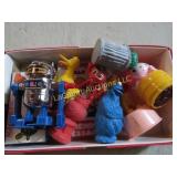 vintage small toys figures robot