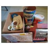 cash register tinker toys dishes plastic bricks