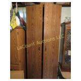 double door storage cabinet on wheeled cart