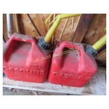 2 small gas cans