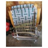 2 wood arm lawn chairs beach back chair