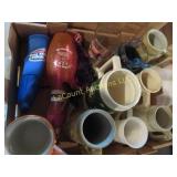 assorted mugs beer items Pabst stein