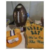 vintage Packers football bank foam finger hat