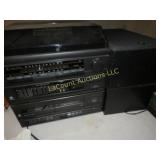 vintage GE stereo w speakers turn table