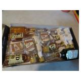 assorted mini bottles booze alcohol