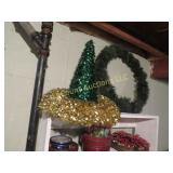 Christmas decor tins wreathes