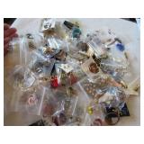costume jewelry earrings lot many crafters lot