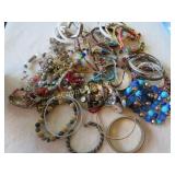 costume jewelry lot bracelets more