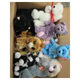 plush TY bears cats assorted