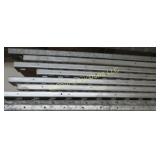 metal end sheving units disassembled **