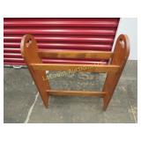 wood quilt rack stand