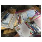 many pens and note pads never run out again!