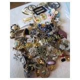 huge amount earrings crafters lot buckles