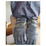 Harley Davidson Leather gloves & neckerchief