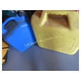 Diesel & Kerosene cans blue can full