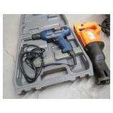 Ryobi 3/8" vsr drill & a reciprocating saw