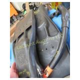 scube diving flippers  snorkle in bag dive shoes