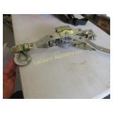 large hand winch w hook cable