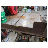 heavy metal top work bench table