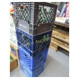 4 crates full of Grolsch beer bottles