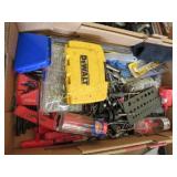 drill bits nuts bolts allen wrenches LoTS!