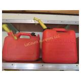 2 small gas cans
