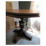 vintage 8 sided ornate base table