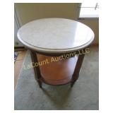 round marble top accent table